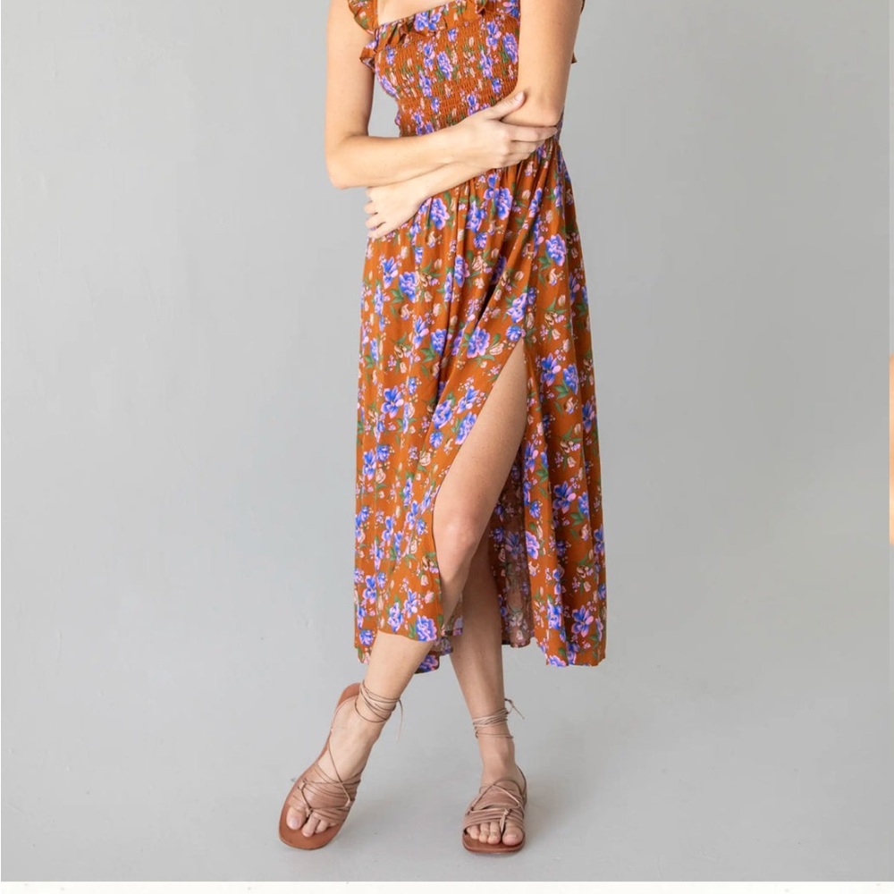 Natural Life NWOT Megan Smokcked Dress size S